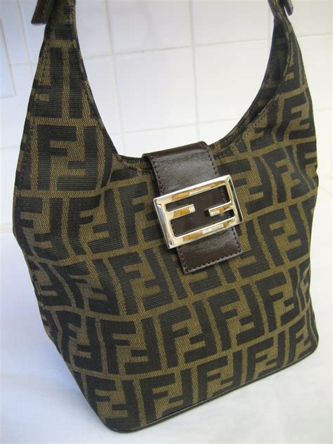 fendi zucca brown handbag|fendi zucca bag vintage.